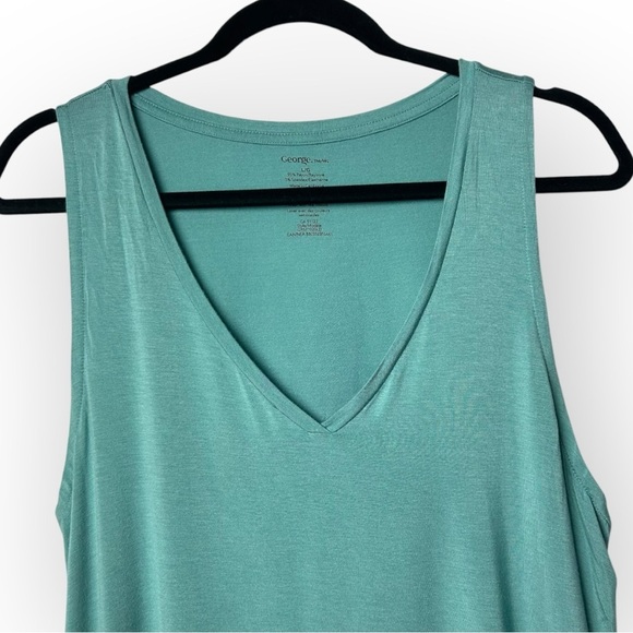 George Sea Green Sleeveless Top L - Picture 3 of 4